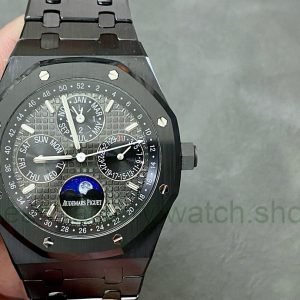 APS Factory Audemars Piguet Royal Oak Perpetual Calendar Selfeinding 41mm 26579CB.OO.1225CB.01 Full Black Ceramic Black Dial 5 fb2b5da2 dcc1 402c be96 51701fe21f54 Clean Factory Watch