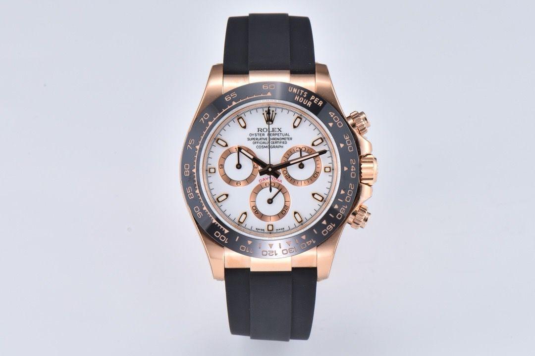 Clean Factory Rolex Daytona 116515LN 40MM Rose Gold Rubber Strap White Dial 1 fe48b43b 6762 4ec9 8415 956d8cb3da77 Clean Factory Watch