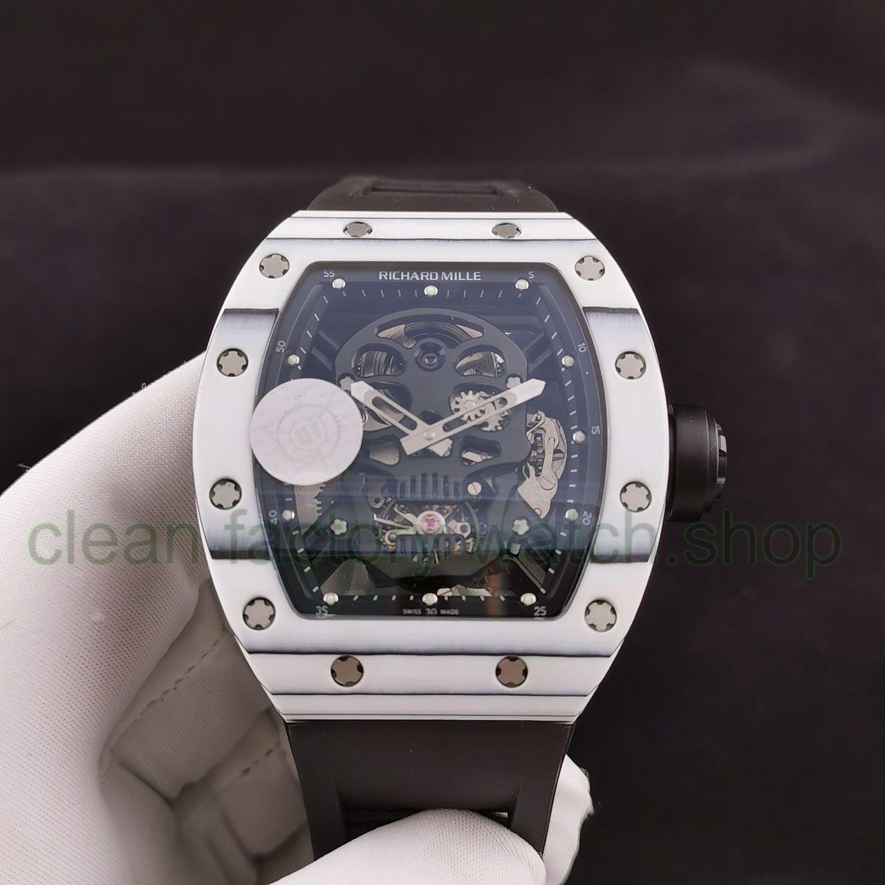 JB Factory Richard Mille Skull 44.3mm Titanium Black Rubber Strap Skeletonized Black Dial 1 00ca1870 0fc5 4091 b681 6c94d49ddf7a 1 Clean Factory Watch