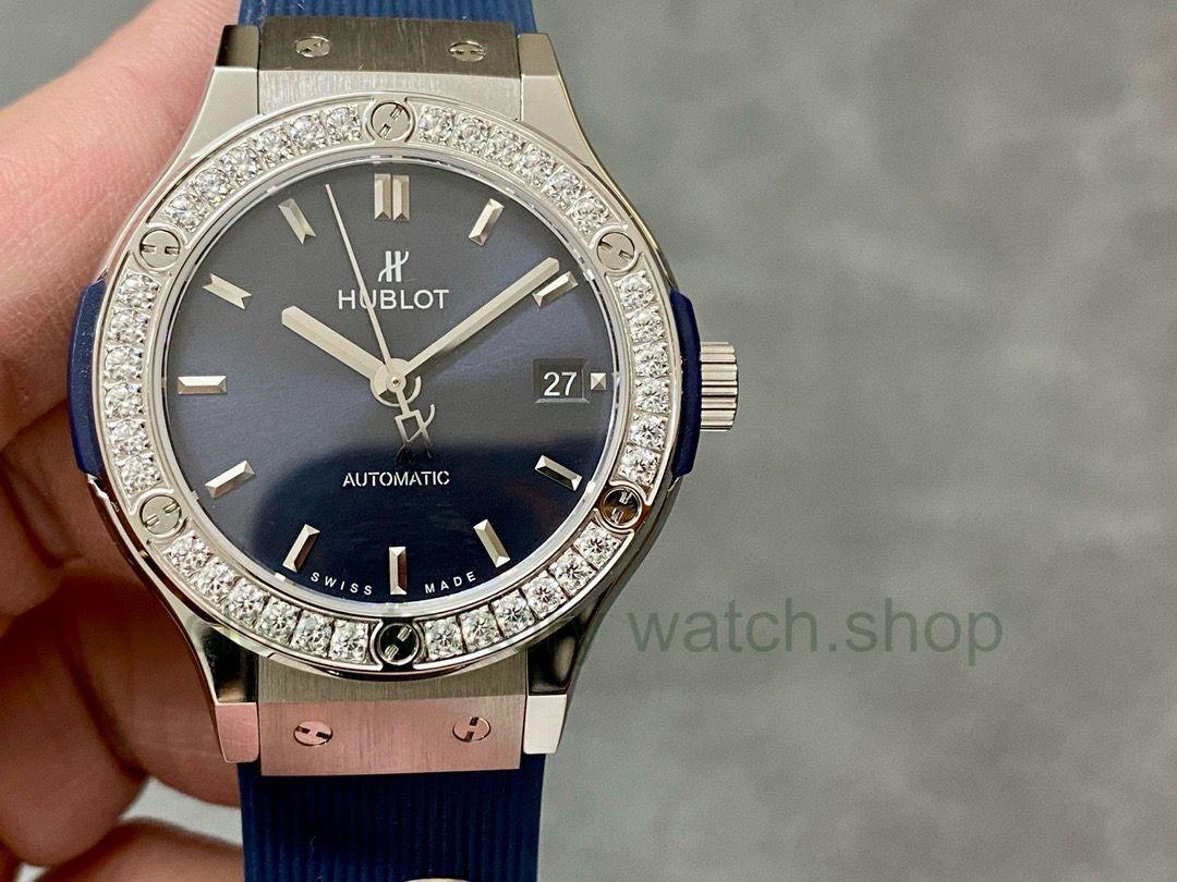 HB Factory Hublot Classic Fusion 565.NX.7170.RX.1204 38mm Titanium Rubber Strap Blue Dial 1 00f777b4 3f0c 4032 8e5d 4c60f8d7188a Clean Factory Watch