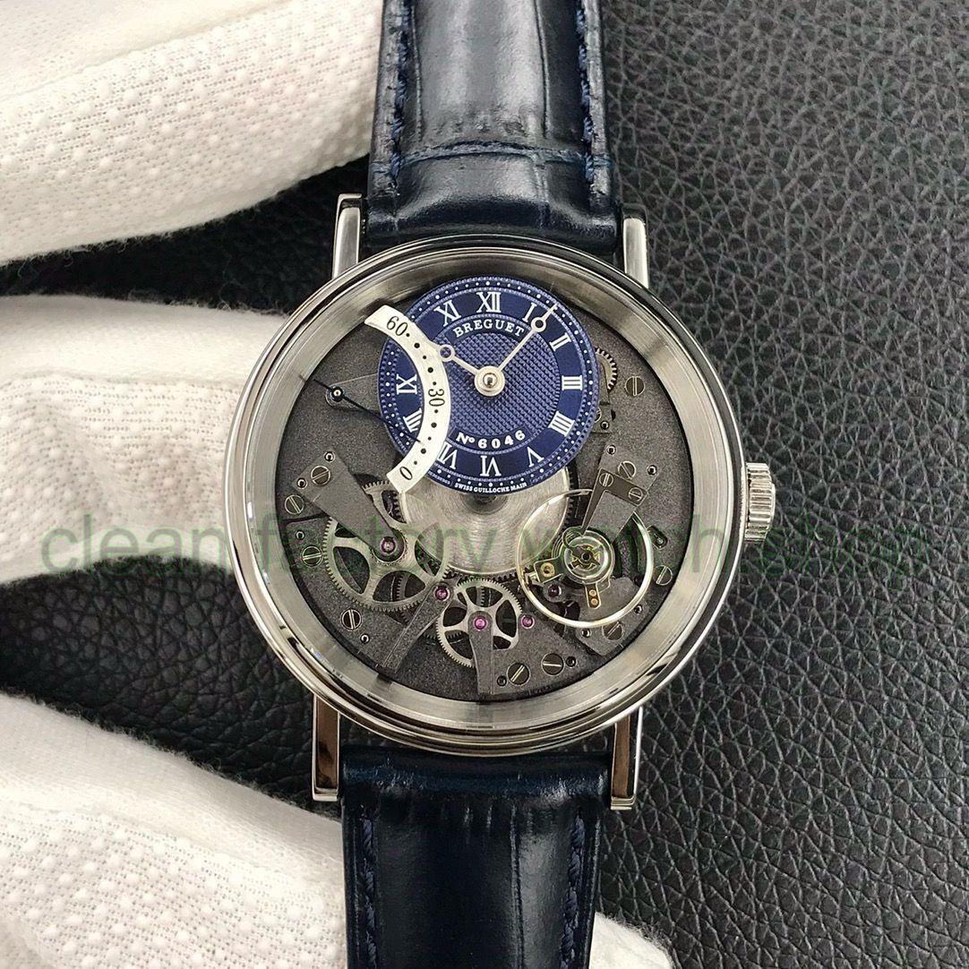 ZF Factory Breguet Tradition 7597BB-GY-9WU 40mm White Gold Leather Strap Roman Numerals Blue Dial 1 0aadb963 34dd 451d b771 f104b1912e20 Clean Factory Watch