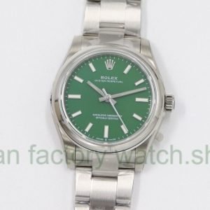EW Factory Rolex Oyster Perpetual 31 277200-0006 31mm Full 904L Green Dial 10 0ac0aa08 2717 4994 963e f79fa04e5f11 Clean Factory Watch