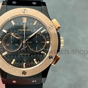 HB Factory Hublot Classic Fusion Chronograph 521.CO.1781.RX Ceramic Rubber Strap Black Dial 14 1217d2e2 794b 481d 977b 8f2bdd813915 Clean Factory Watch