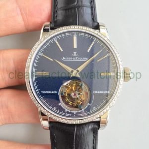 JL Factory Jaeger-LeCoultre TourbiIIon Master Grande Tradition 5086420 42mm Steel Leather Strap Blue Dial