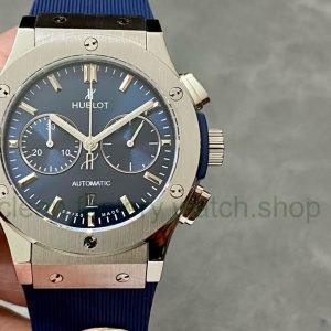 HB Factory Hublot Classic Fusion Chronograph 521.NX.7170.RX 45mm Titanium Rubber Strap Blue Dial 20 21d0c677 500e 4573 8e9e 79c8867ef57f Clean Factory Watch