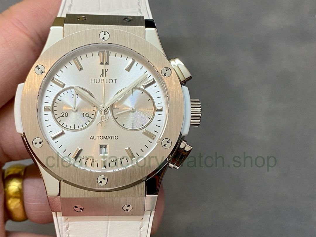 HB Factory Hublot Classic Fusion Chronograph 521.NX.2611.LR 45mm Titanium Rubber Strap Silver Dial 1 2792c13b f896 44c7 9ffe 65f83bdb070c Clean Factory Watch