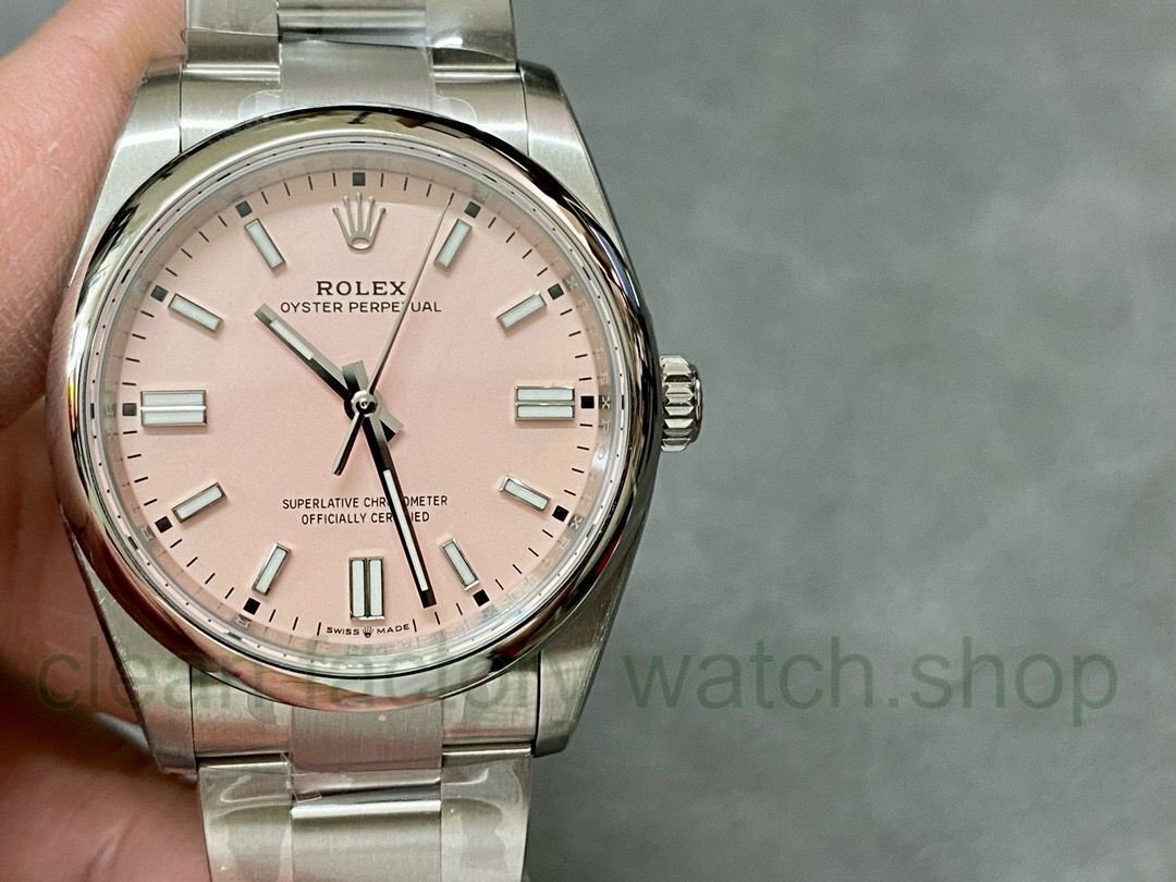 EW Factory Rolex Oyster Perpetual 36 126000-0008 36mm Full 904L Pink Dial 1 2db516df 19b3 448a b970 2c995b215c7e Clean Factory Watch