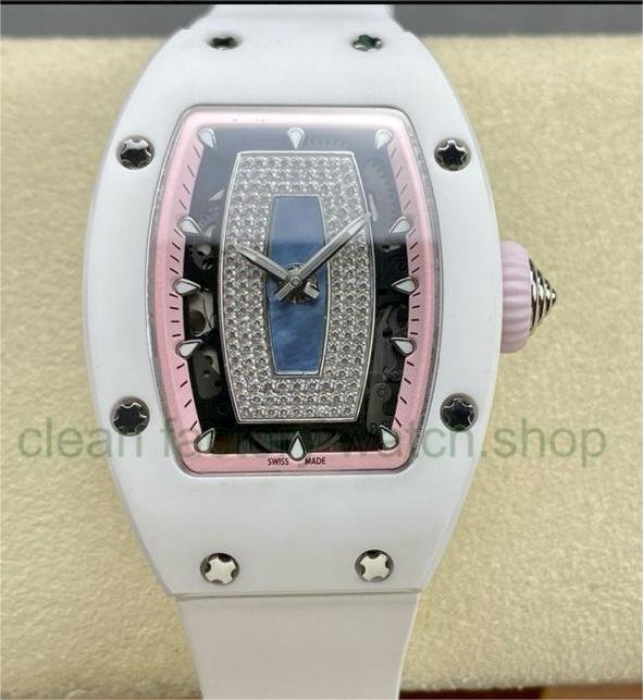 BBA Factory Richard Mille RM07 31.4mm Titanium&Carbon Fiber White Rubber Strap Skeletonized Pink Dial 1 32bd00e1 73ba 49cb 9ecf ca3061a23fc0 Clean Factory Watch