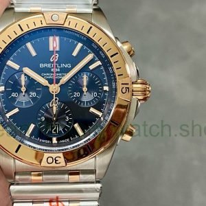 BLS Factory Breitling Chronomat B01 44mm Rose Gold/Steel Black Dial 9 33f46ce3 7c58 4524 aa53 a812eb55aafd Clean Factory Watch