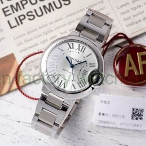 AF Factory Cartier Ballon Bleu W6920071 33mm Full Steel Roman Numerals Silver Dial 5 374d9e9f dfc9 4a9b 93e7 248b94783843 Clean Factory Watch