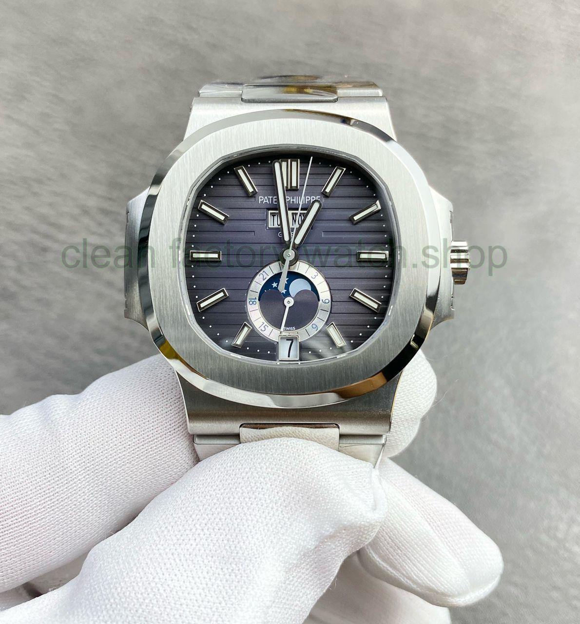 PPF Factory Patek Philippe Nautilus 5726/1A-001 40mm Full Steel Grey Dial 1 37eef44d 19c4 4aed 9d2a ca9209e90f9e Clean Factory Watch