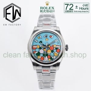 EW Factory Rolex Oyster Perpetual 31 277200-0010 31mm Full 904L Celebration Blue Dial 18 396aa8ed c103 4d52 b637 1a87d4b5a33a Clean Factory Watch