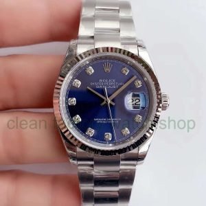 EW Factory Rolex Datejust 36 126234-0038 36mm Full 904L Blue Diamond Dial 22 3aebf05b db9b 41f9 8632 835986d3ee4e Clean Factory Watch