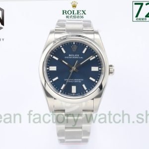 EW Factory Rolex Oyster Perpetual 36 126000-003 36mm Full 904L Blue Dial 6 45452049 66f5 42d1 a224 c5bdb67c64f7 Clean Factory Watch