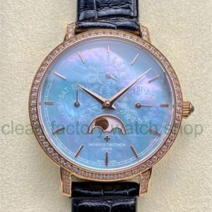 TW Factory Vacheron Constantin Traditionnelle Perpetual Calendar Ultra-Thin 4305T/000R-B947 Gold Black Leather Strap Mother Of Pearl Dial 5 5175efe8 1cc6 4de6 b55e 3b08f5c76c2d Clean Factory Watch
