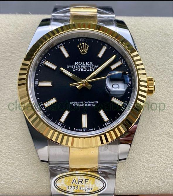 ARF Factory Rolex Datejust 41 126333-0013 41mm Half Yellow Gold Black Dial 1 520c665d 89ab 458c a7b0 c5d8b659142f Clean Factory Watch