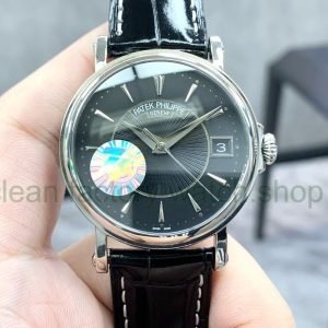 ZF Factory Patek Philippe Calatrava 5153G-001 38mm White Gold Leather Strap Black Dial 6 52625b92 38bb 438f 8fe5 7516df19a4d6 Clean Factory Watch