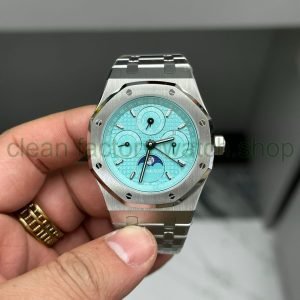 BBR Factory Audemars Piguet Royal Oak Perpetual Calendar 26613ST.OO.1220ST.01 41mm Full Steel Sky Blue Dial