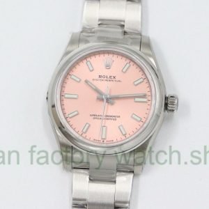 EW Factory Rolex Oyster Perpetual 31 277200-0009 31mm Full 904L Pink Dial 16 57539c47 d960 4503 a48e f7a4799247f2 Clean Factory Watch