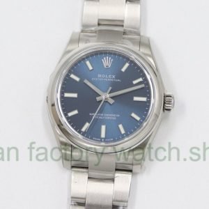EW Factory Rolex Oyster Perpetual 31 277200-0003 31mm Full 904L Blue Dial 6 5a80815a 9689 42f9 8f40 708dd85a699e Clean Factory Watch
