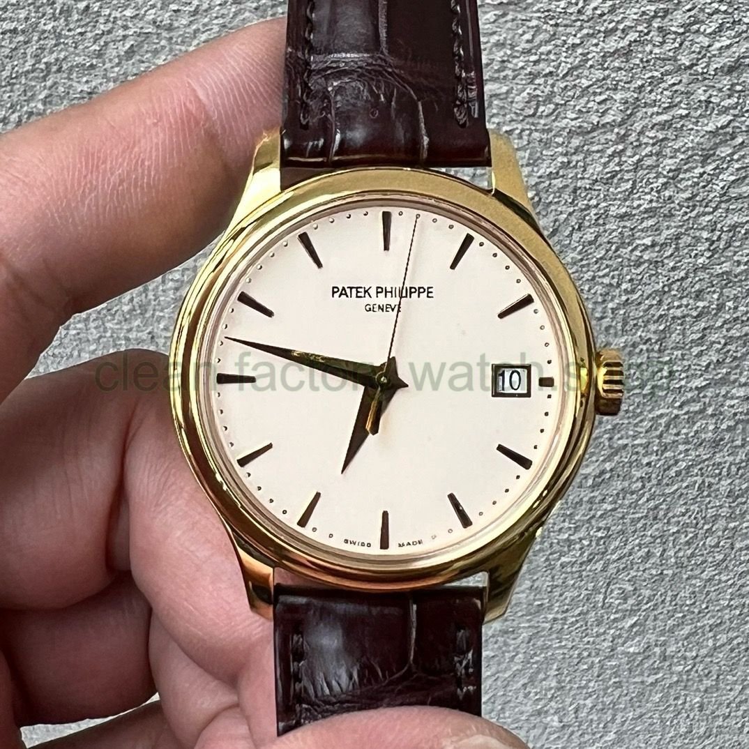 3K Factory Patek Philippe Calatrava 5227R-001 39mm Rose Gold Leather Strap Champagne Dial 1 5c0da132 3b1f 474a 885b 2f0637d1835e Clean Factory Watch