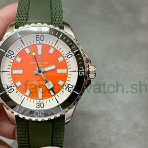 TF Factory Breitling Superocean 42 A173751A1O1S1 42mm Steel Rubber Strap Orange Dial 2 5d5c2af1 e111 4613 959a 6c882f3f72c9 Clean Factory Watch