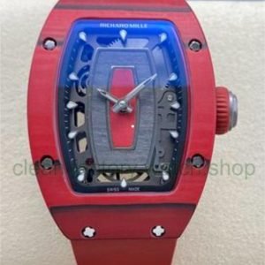 G+ Factory Richard Mille RM07-01 31.4mm Red Carbon Fiber Red Rubber Strap Skeletonized Dial 8 5ec410a3 1769 4795 9fc9 9342bb098e26 Clean Factory Watch