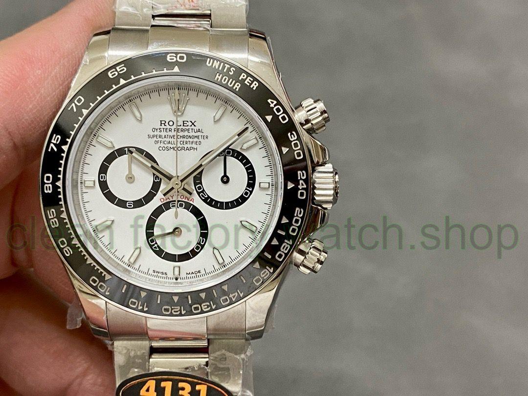 QF Factory ‘Counterweight 157g’ Rolex Panda Daytona 126500LN-0001 40mm Full 904L White Dial