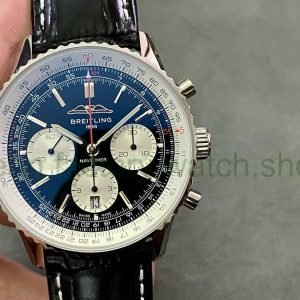 BLS Factory Breitling Navitimer 1 B01 Chronograph AB0138211B1P1 43mm Steel Leather Strap Black Dial 7 673d7393 6f4d 4587 ab48 ed41a11fb41f Clean Factory Watch