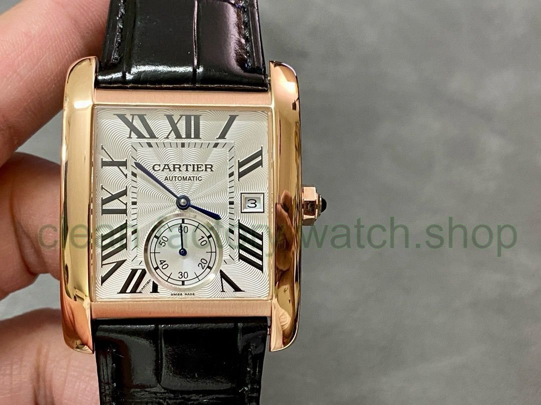F5 Factory Cartier Tank MC W5330001 34mm Rose Gold Leather Strap Roman Numerals White Dial 1 68228e91 7668 4e15 96a1 c28d075cbc3c Clean Factory Watch