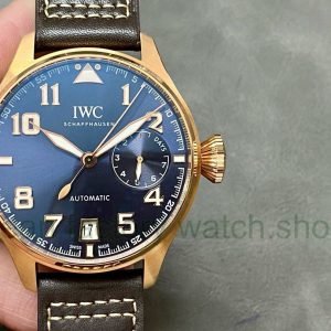 AZ Factory IWC Big Pilot IW500909 46mm Rose Gold Leather Strap Blue Arabic numerals Dial 3 68891181 b455 47ac b268 002bffb31a87 Clean Factory Watch