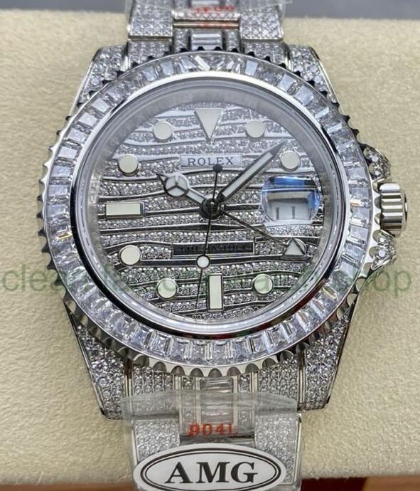AMG Factory Rolex GMT-Master II 116769TBR-74779BR 40mm Full 904L Diamond Dial