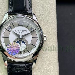 GR Factory Patek Philippe Annual Calendar 5205G-010 40mm White Gold Leather Strap Silver Dial 7 73548c82 f5ea 4257 ba66 35504bf2aa2a Clean Factory Watch