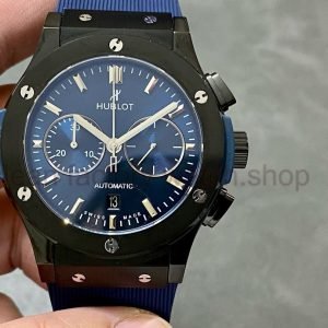 HB Factory Hublot Classic Fusion Chronograph 521.CM.7170.RX 45mm Ceramic Rubber Strap Blue Dial 12 758706a6 a272 4267 b457 55ba3e2914a0 Clean Factory Watch