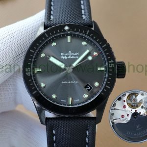 ZF Factory Blancpain Fifty Fathoms Bathyscaphe 5000-1110-B52A 43mm Ceramic Textile Strap Grey Dial 18 75f76cc4 207f 456d 8b85 de27df49a496 Clean Factory Watch