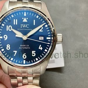 V7 Factory IWC Pilot Mark XX IW328204 40mm Full Steel Arabic Numerals Blue Dial 12 7833b351 9ca8 4ac9 8bcc 33f9d405a948 Clean Factory Watch