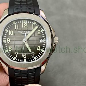 ZF Factory Patek Philippe Aquanaut 5167/1A-001 40mm Steel Black Rubber Strap Arabic Numerals Black Dial 22 7dd846c9 4328 447e b2b1 9efc0ee30fd9 Clean Factory Watch