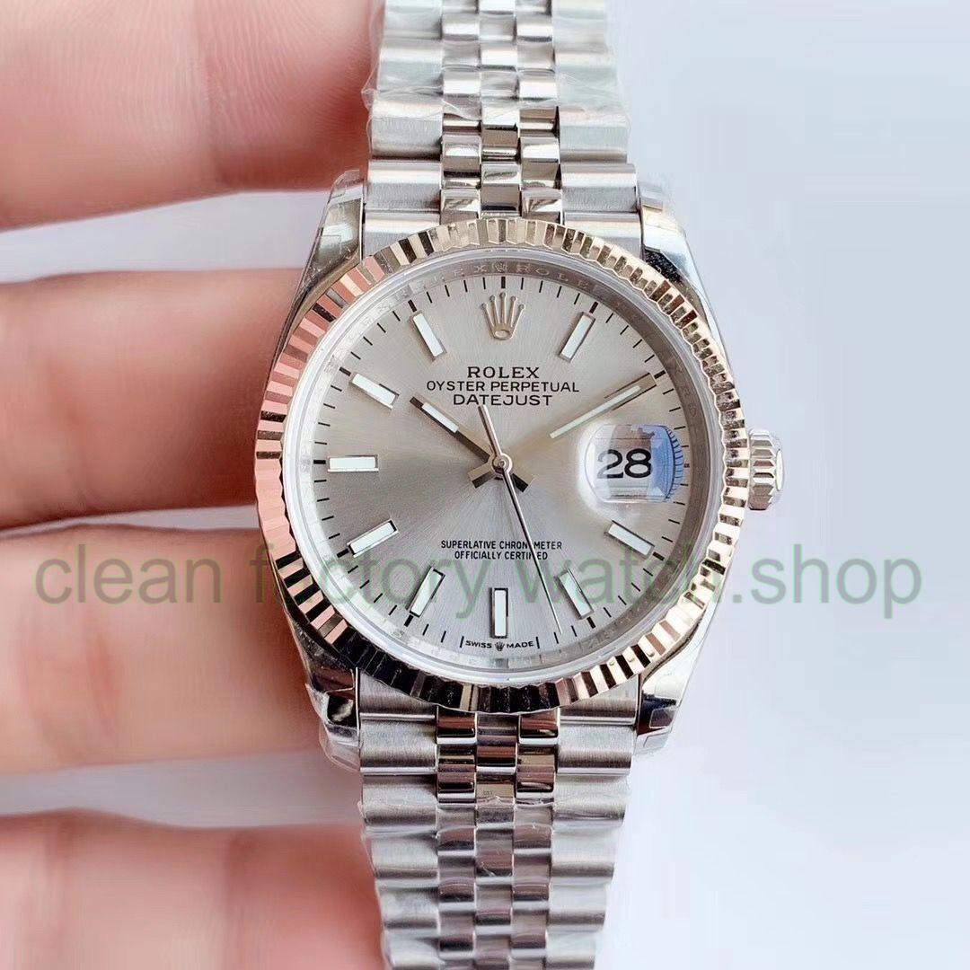 EW Factory Rolex Datejust 36 126234-0013 36mm Gold&904L Silver Dial Jubilee 1 7fa6e73b a4fc 4b5b 826e b9ac0405ba87 Clean Factory Watch
