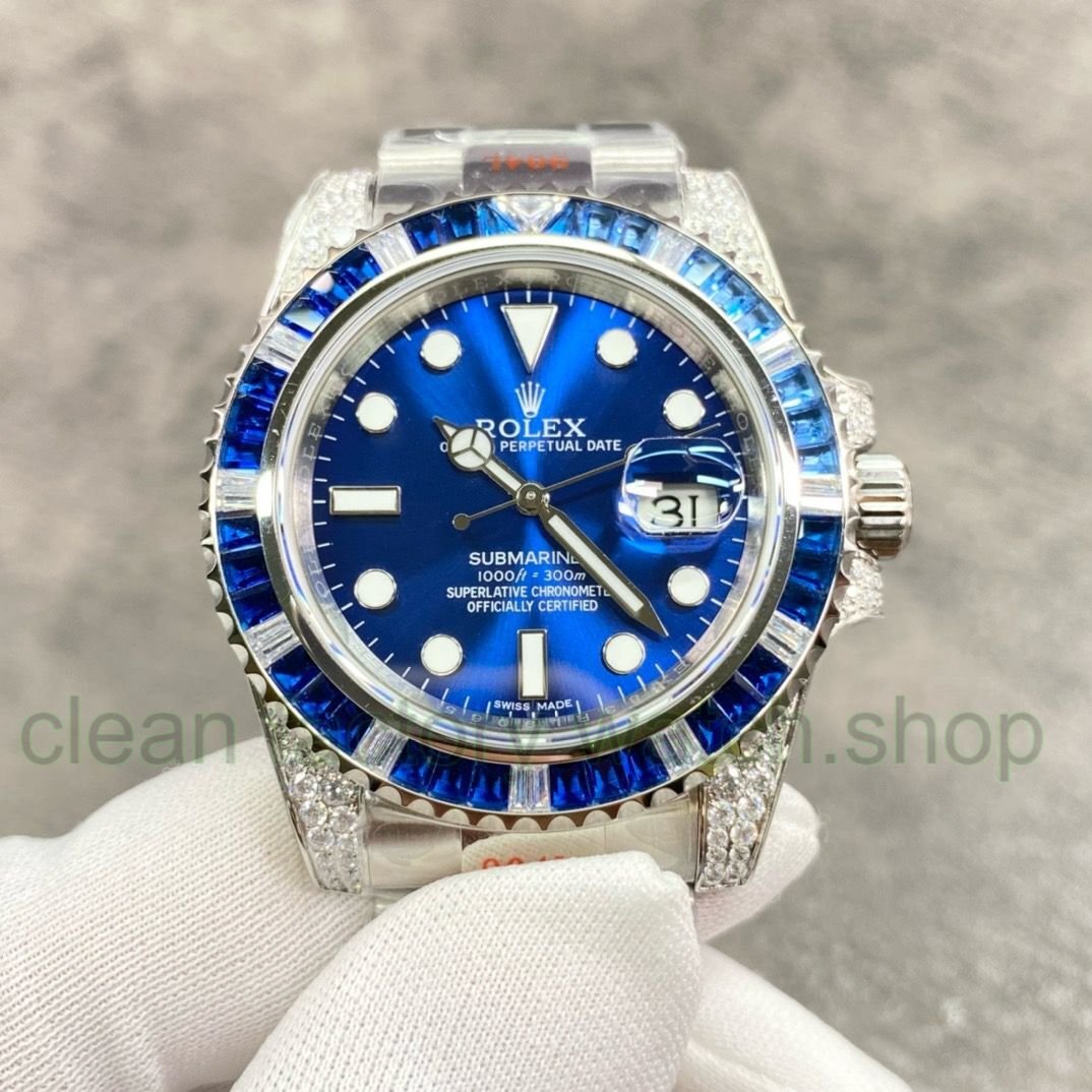 ROF Factory Rolex Submariner Date 116659SABR 40mm Diamond Bezel Full 904L Blue Dial 1 87c83ee9 51ca 4384 a082 dba3071c82dc Clean Factory Watch
