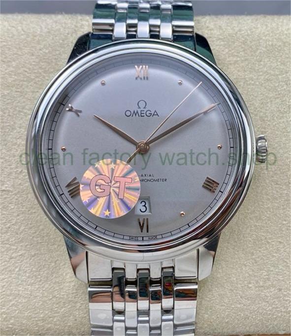GT Factory Omega De Ville Prestige 434.10.40.20.06.001 40mm Full Steel Rose Gold Point&Roman Number Silver Dial 1 88c9fbcf a028 4648 b23c 7d48988a07e4 Clean Factory Watch