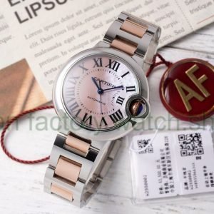 AF Factory Cartier Ballon Bleu W6920098 33mm Half Rose Gold Roman Numerals Mother Of Pearl Dial 11 8cd6ac9b 18c5 412b a4bb cb15af9d5154 Clean Factory Watch