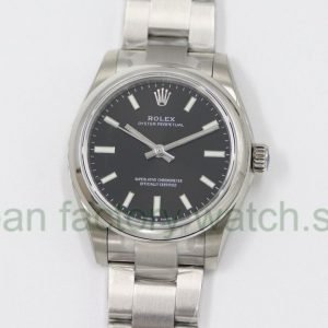 EW Factory Rolex Oyster Perpetual 31 277200-0002 31mm Full 904L Black Dial 4 8d1c804b 6177 496f a213 8185b79358b5 Clean Factory Watch