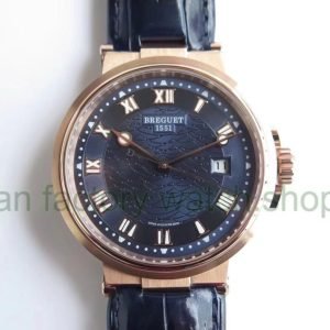 V9 Factory Breguet Marine 5517BR/G3/9ZU 40mm Rose Gold Leather Strap Wave Pattern Blue Dial 9 8d3d851d 50ef 4f2b a0bf 278ceec7715f Clean Factory Watch
