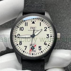 M+ Factory IWC Pilot IW326905 41mm Ceramic Textile Strap White Dial 7 92bc9992 129a 4638 a061 2144ccc642ce Clean Factory Watch