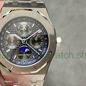 BBR Factory Audemars Piguet Royal Oak Perpetual Calendar 26574ST.OO.1220ST.02 41mm Full Steel Blue Dial
