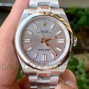EW Factory Rolex Oyster Perpetual 41 124300-0001 41mm Full 904L Silver Dial