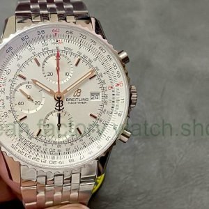 BLS Factory Breitling Navitimer Heritage Chronograph A13324121G1A1 41mm Full Steel Silver Dial 9 985cd5c9 949e 431d b80d e7fffc865be7 Clean Factory Watch