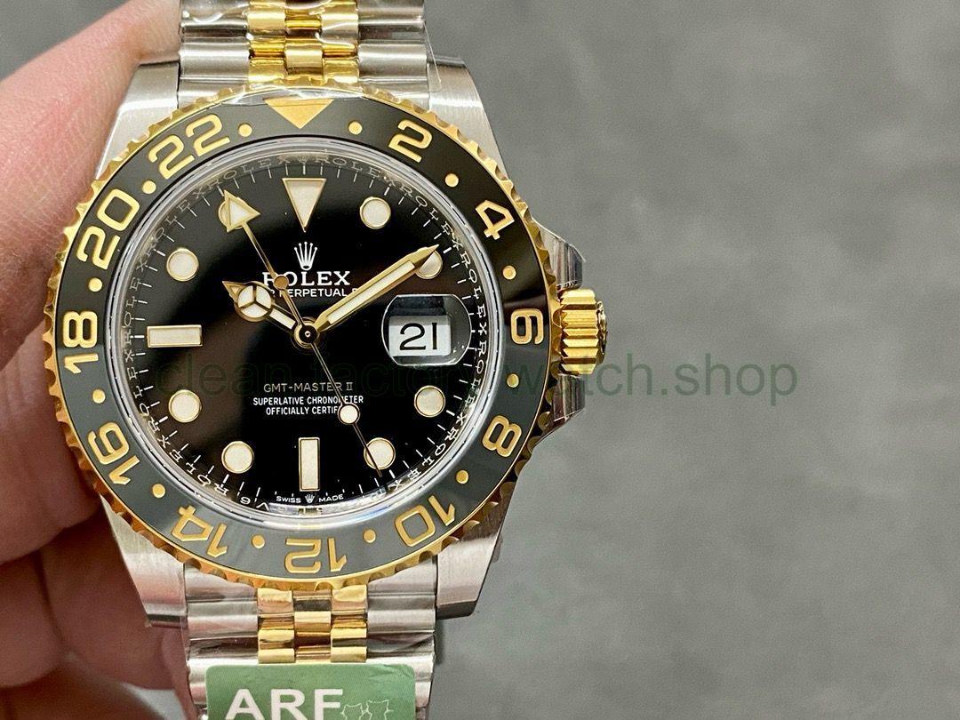 ARF Factory Rolex GMT-Master II 126713GRNR Gold/Steel Black Dial Jubilee 'heavy Version' 1 9fa8bf45 293d 4740 a0b8 628e182101b9 Clean Factory Watch