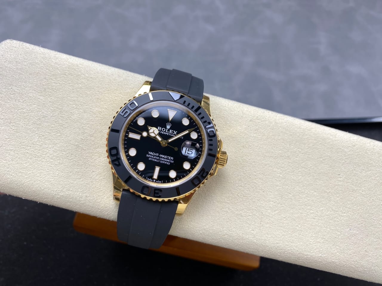 VS Factory Rolex Yacht-Master 42 226658 42mm Yellow Gold Rubber Strap Black Dial (12) VS Factory Rolex Yacht-Master 42 226658 42mm Yellow Gold Rubber Strap Black Dial (12)