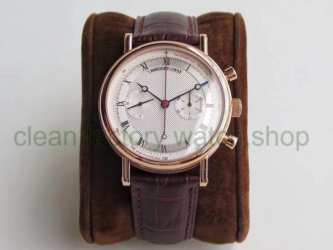 TW Factory Breguet Classique 5287BR/12/9ZU 42.5mm Rose Gold Leather Strap White Dial 1 a772c6f8 8896 48c2 9236 145cd91c7e76 Clean Factory Watch